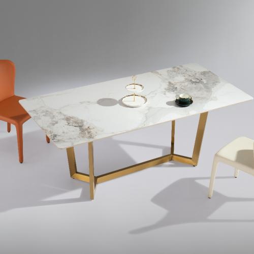 Rock Dining Table 642# Gold